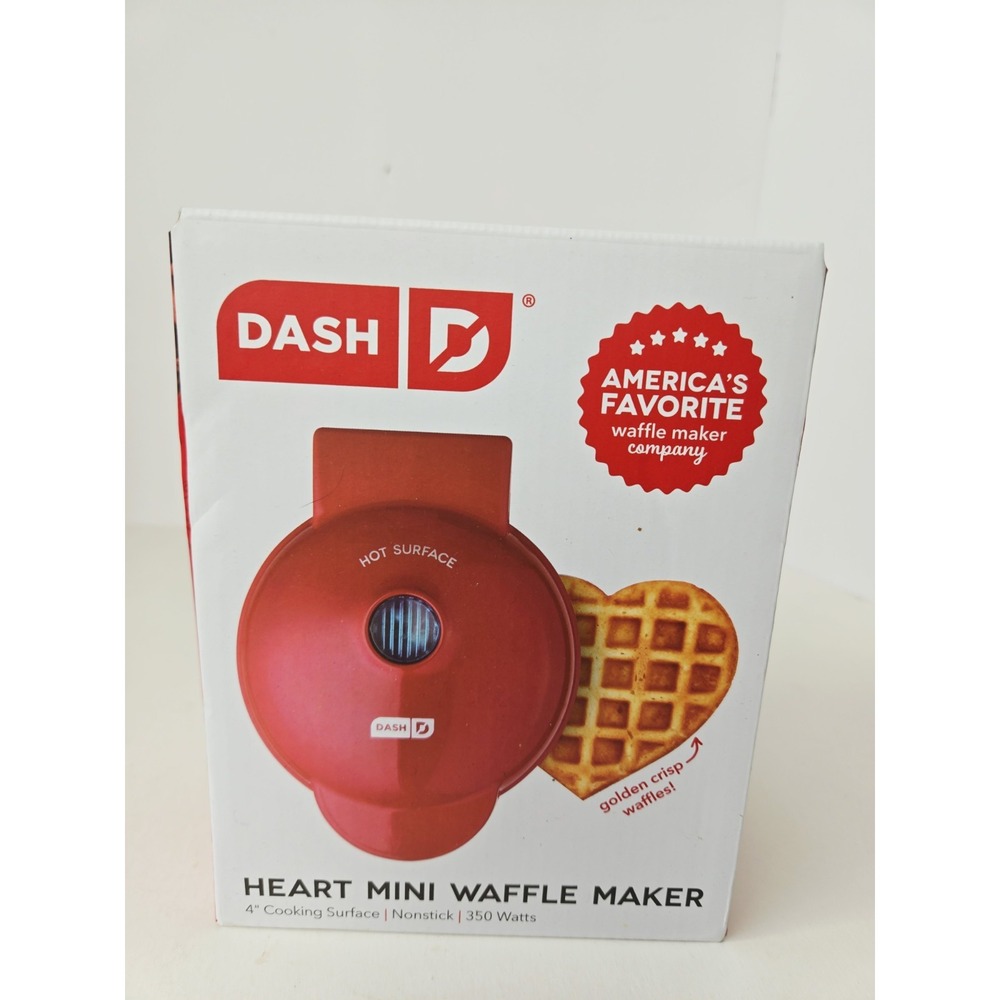 Dash Heart mini waffle maker New